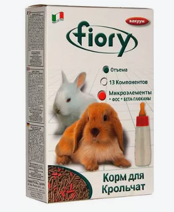 FIORY корм для крольчат Puppypellet гранулированный 850 г