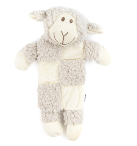 Игрушка AROMADOG Senior для собак Овечка 30 см с 3 пищалками, серый