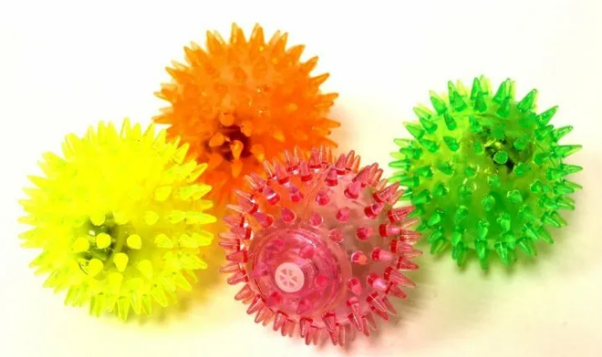 Мяч латекс светящ 6,5см