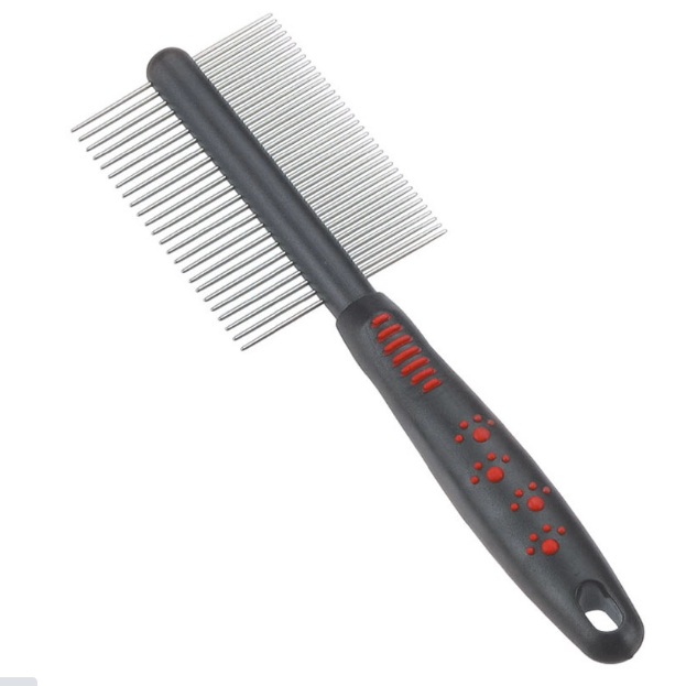 Расческа (Hello Pet) 148D двухсторонняя с лапками