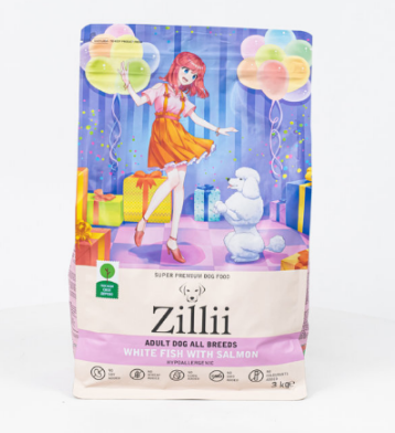 Зилли д/собак белая рыба/лосось 3кг