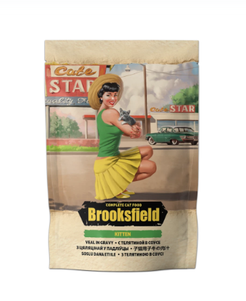 Бруксфилд пауч д/котят Телятина в соусе 85гр РОССИЯ
