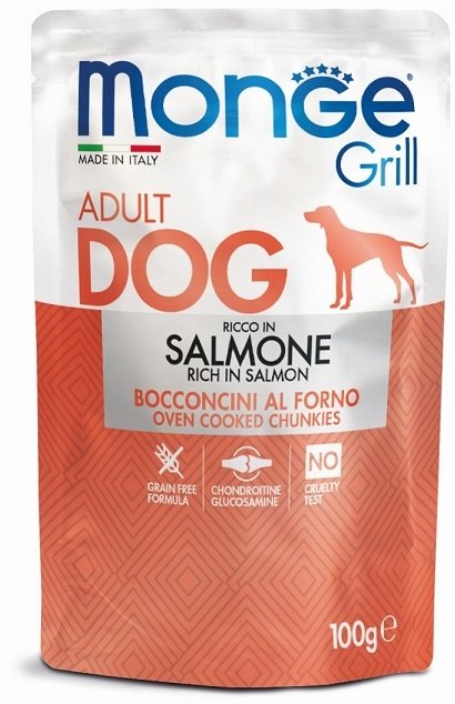Monge Dog Grill Pouch паучи для собак лосось 100г