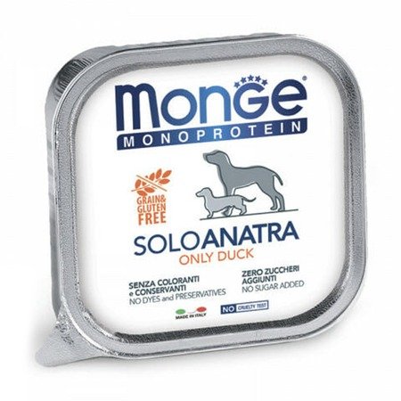 Monge Dog Monoproteico Solo консервы для собак  паштет из утки  150г
