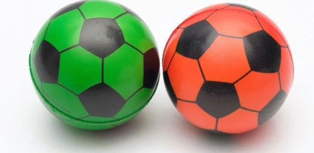 Мяч зефирный "Звезды футбола", 6,3см, микс цветов 151531