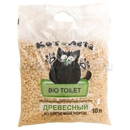 Древесный наполнитель 10 л (пеллета)