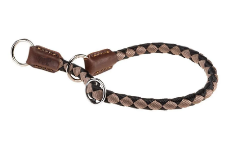 Ошейник TWIST CS18/60 черный с коричневым