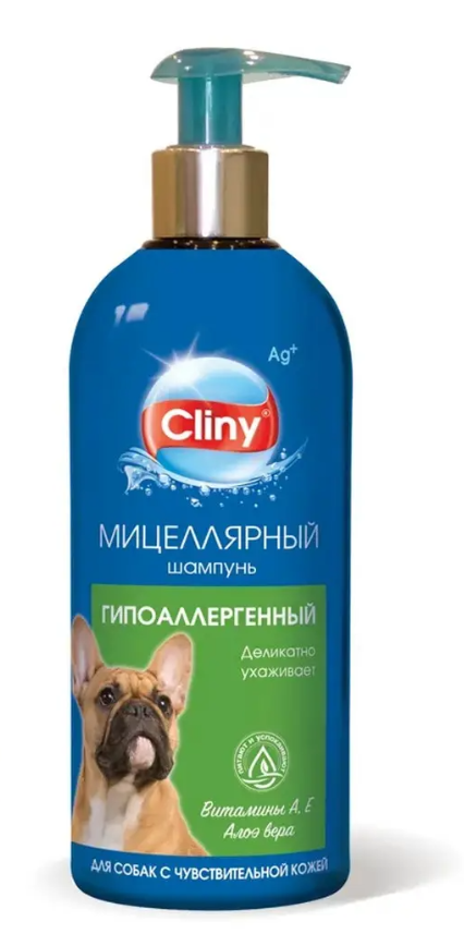 ШАМПУНЬ "CLINY" Д/СОБАК 300мл ГИПОАЛЛЕРГЕННЫЙ К307