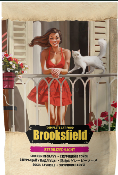 Бруксфилд пауч д/стер.кош Курица в соусе 85гр