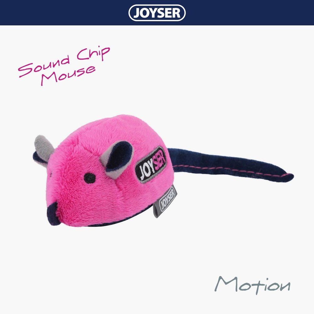Игрушка для кошек JOYSER Cat Motion Мышка со звуковым чипом Розовая
