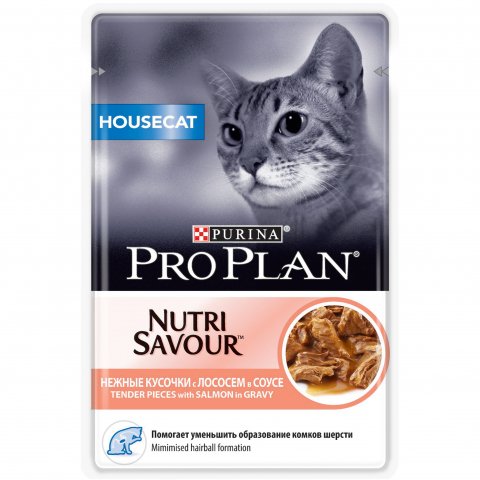 Pro Plan Housecat 0.085 лосось в соусе д/кошек