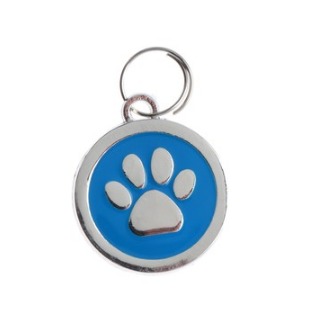 Адресник под гравировку "Лапа" обьемная 2,5 см