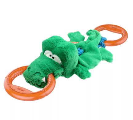 75461  Крокодил на веревке с пищалкой