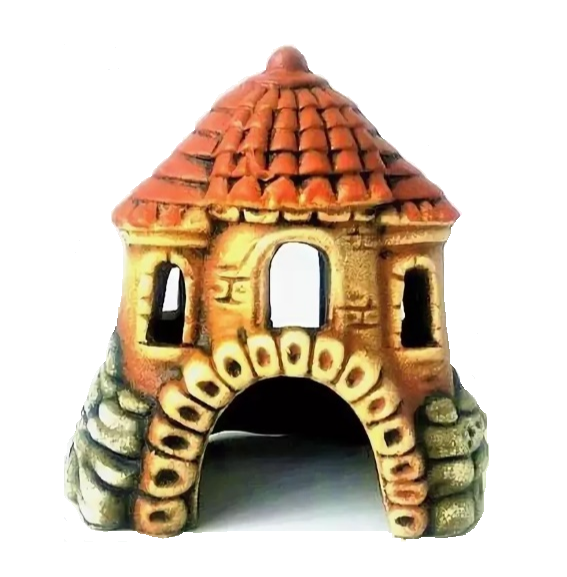 Аквадекор-грот для аквариума Замок-шатер К-05