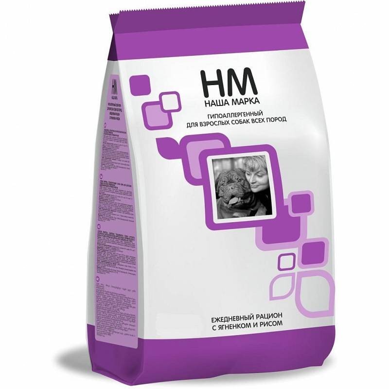 "НАША МАРКА" С/К Д/СОБАК ГИПОАЛЛЕРГЕННЫЙ 500г (ЯГНЕНОК РИС) 3533