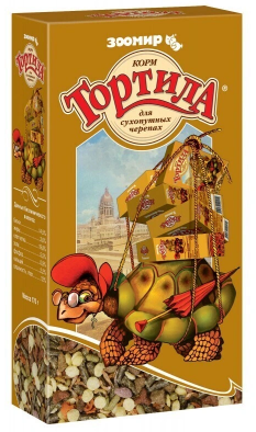 КОРМ "ТОРТИЛА" Д/ЧЕРЕПАХ СУХОПУТНЫХ 170г (ЗООМИР)