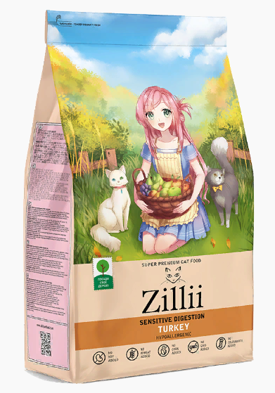 Зилли д/кош Sensitive Индейка 2кг