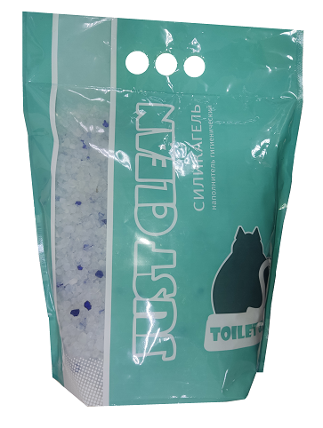 Just Clean 7.6л Силикатгель Наполнитель д/кошачьих туалетов