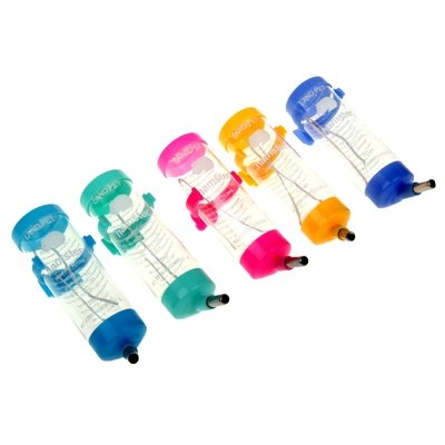 Поилка для грызунов 125 мл, 16 Х 4,5 см, микс цветов