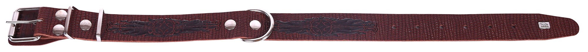 Ошейник 35 рептилия короткий тисненый