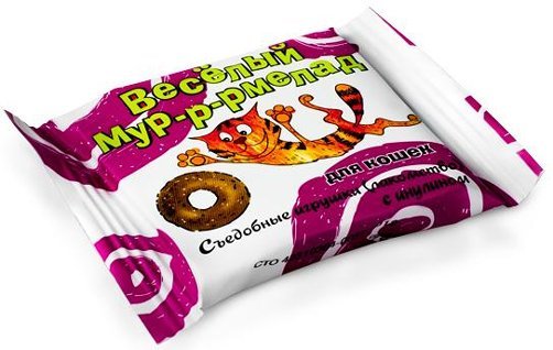 Веда: лакомство "Весёлый мур-р-мелад", 6.0г с инулином д/кошек