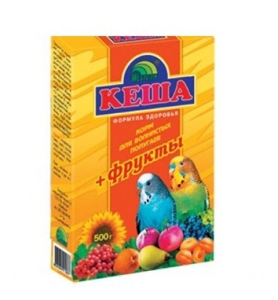 ЗЕРНОСМЕСЬ "КЕША" Д/ПОПУГАЕВ 500г (ФРУКТЫ)