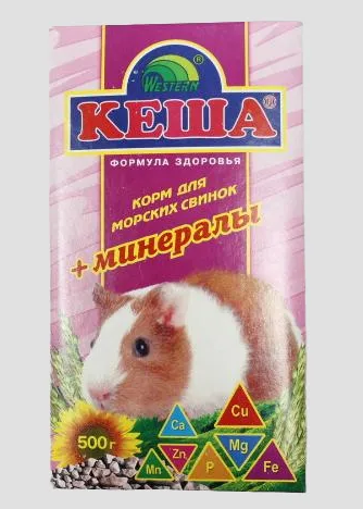 ЗЕРНОСМЕСЬ "КЕША" Д/МОРСКИХ СВИНОК 500г (МИНЕРАЛЫ)