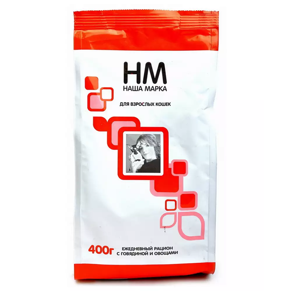 "НАША МАРКА" С/К Д/КОШЕК 400г (ГОВЯДИНА ОВОЩИ) 0952