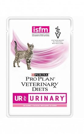 PPVD для кошек пауч UR при заболеваниях мочевыделительной системы с лососем 85г