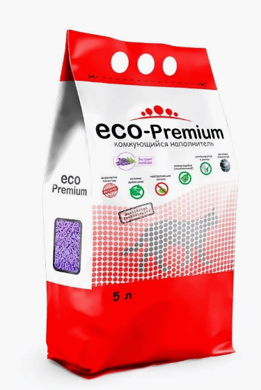 ЕСО premium Лаванда наполнитель древесный 1,9кг 5л
