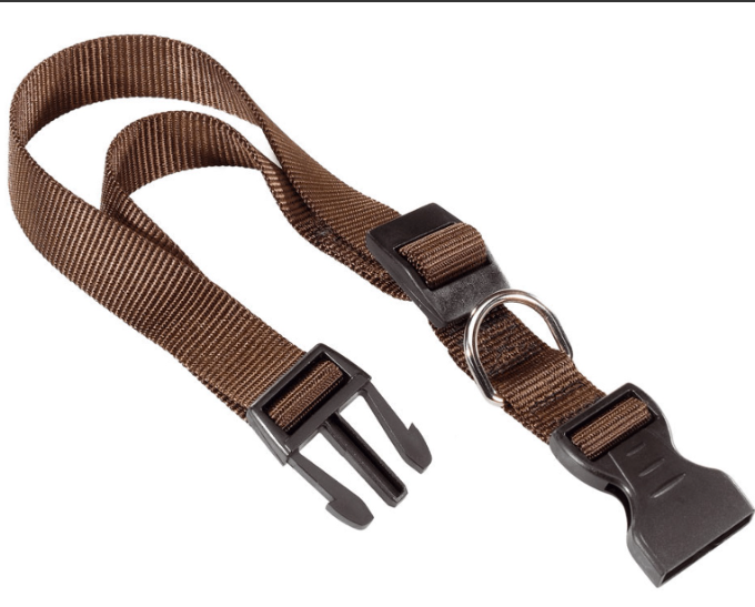 Ошейник CLUB C10/25 с пластиковым креплением корчневый