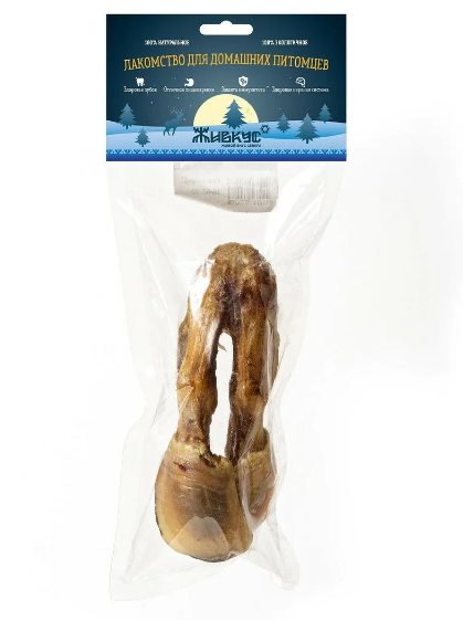 "ЖИВКУС" Лакомство из сухого копыта на кости северного оленя