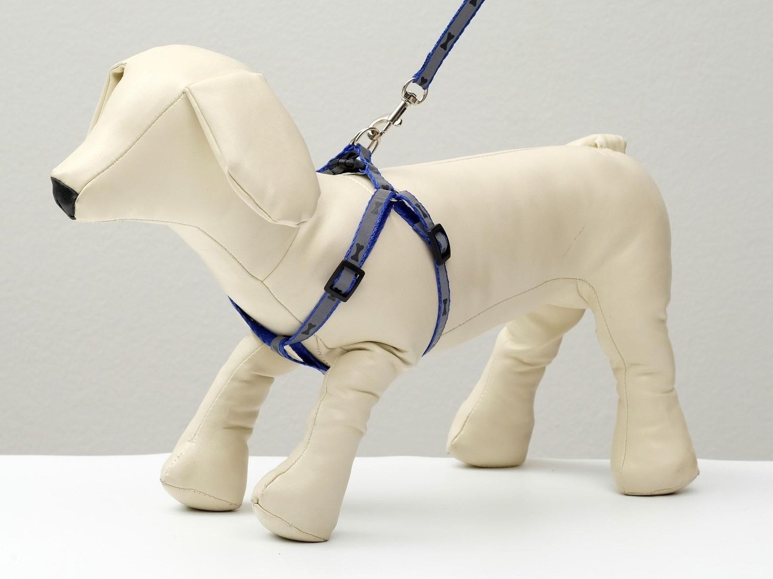 Комплект светоотражающий "Косточки", ширина 1 см, синий   2903472