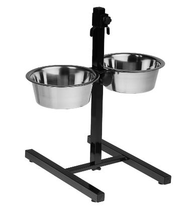 Регулируемая подставка с 2 мисками по 1,8 высота 40 см 3720605