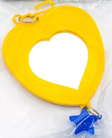 5002 Зеркало д/птиц "Сердечко" с пластиков подвесо