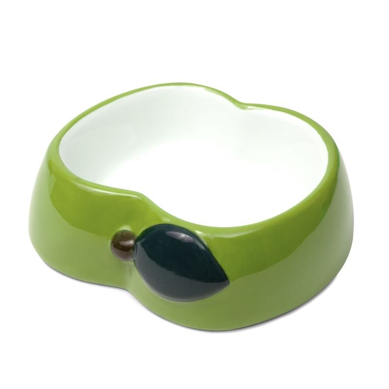 Миска керамическая для мелких животных "Яблоко", 0,1л, Triol