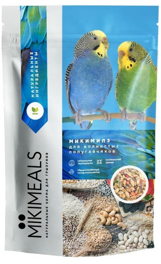Микимилс (Mikimeals) 0,4кг корм для волнистых попугаев