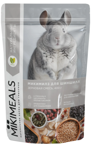 Микимилс (Mikimeals) 0,4кг корм для шиншилл