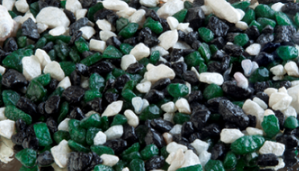 Грунт (Лаурон) микс 5-8 0.8кг (зеленый-темно-зеленый-белый)