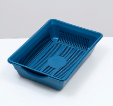 Лоток с сеткой №4 36*25,5*9см синий 7306251