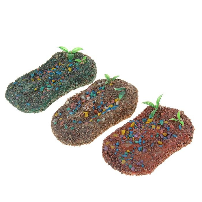 Плот для черепах с присоской плавающий малый 10*15 см