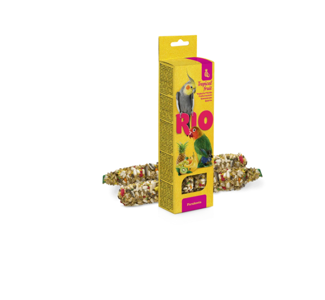 Рио: палочки 75гр*2шт д/средних попугаев с тропическими фруктами