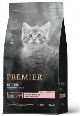 Premier Cat Turkey KITTEN (Свежая индейка для котят) 2 кг