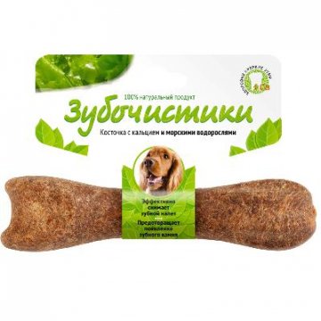 Зубочистики: косточка со вкусом морск.водорослей д/собак средн.пород, 95г