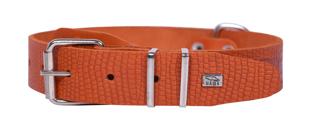 Ошейник 35 рептилия средний тисненый