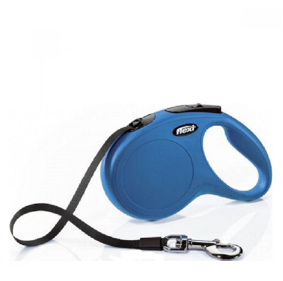 Рулетка (Flexi) "Classic New" L ремень 5 м  50 кг синий