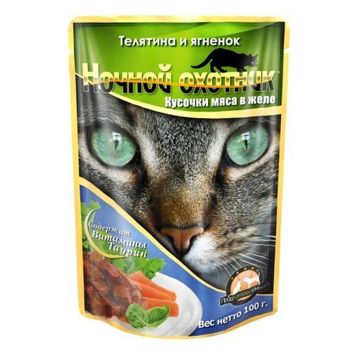 "НОЧНОЙ ОХОТНИК" ЖЕЛЕ Д/КОШЕК 100гр (ТЕЛ-ЯГН) 243