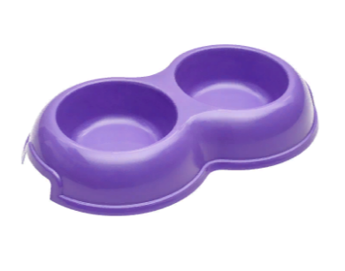 Миска двойная 0,2 фиолетовая