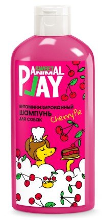 ШАМПУНЬ "ANIMAL PLAY SWEET" Д/СОБАК ВИШНЕВЫЙ ПАЙ 300мл ВИТАМИНИЗИРОВАННЫЙ
