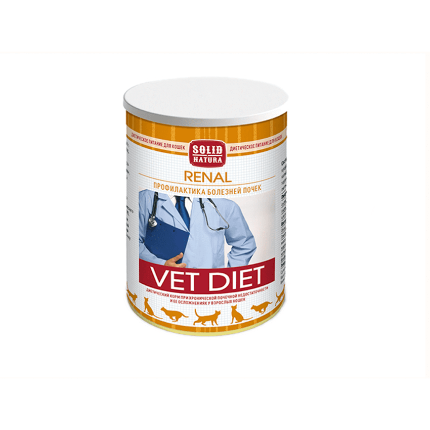 Solid Natura VET Renal диета для кошек влажный 340 гр